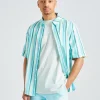 Wiki Striped Shirt Blue Mix