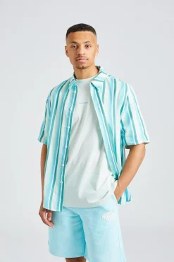Wiki Striped Shirt Blue Mix