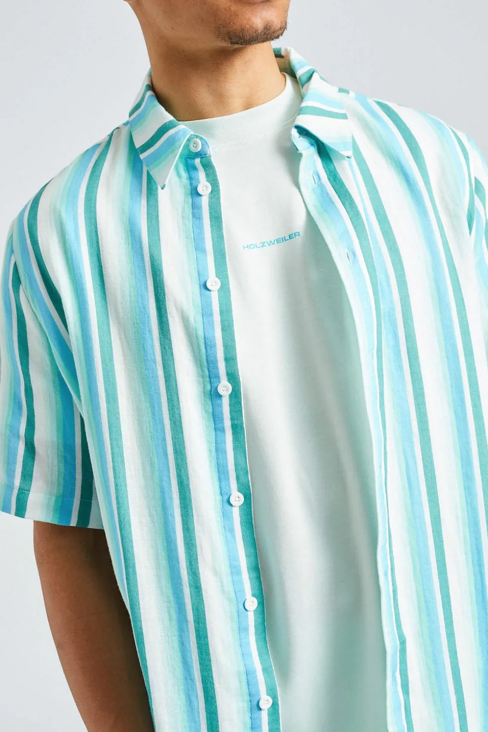 Wiki Striped Shirt Blue Mix