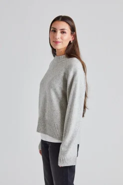 Wool Crew Lt Grey