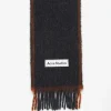 Wool Mohair Scarf Black FN-UX-SCAR000328