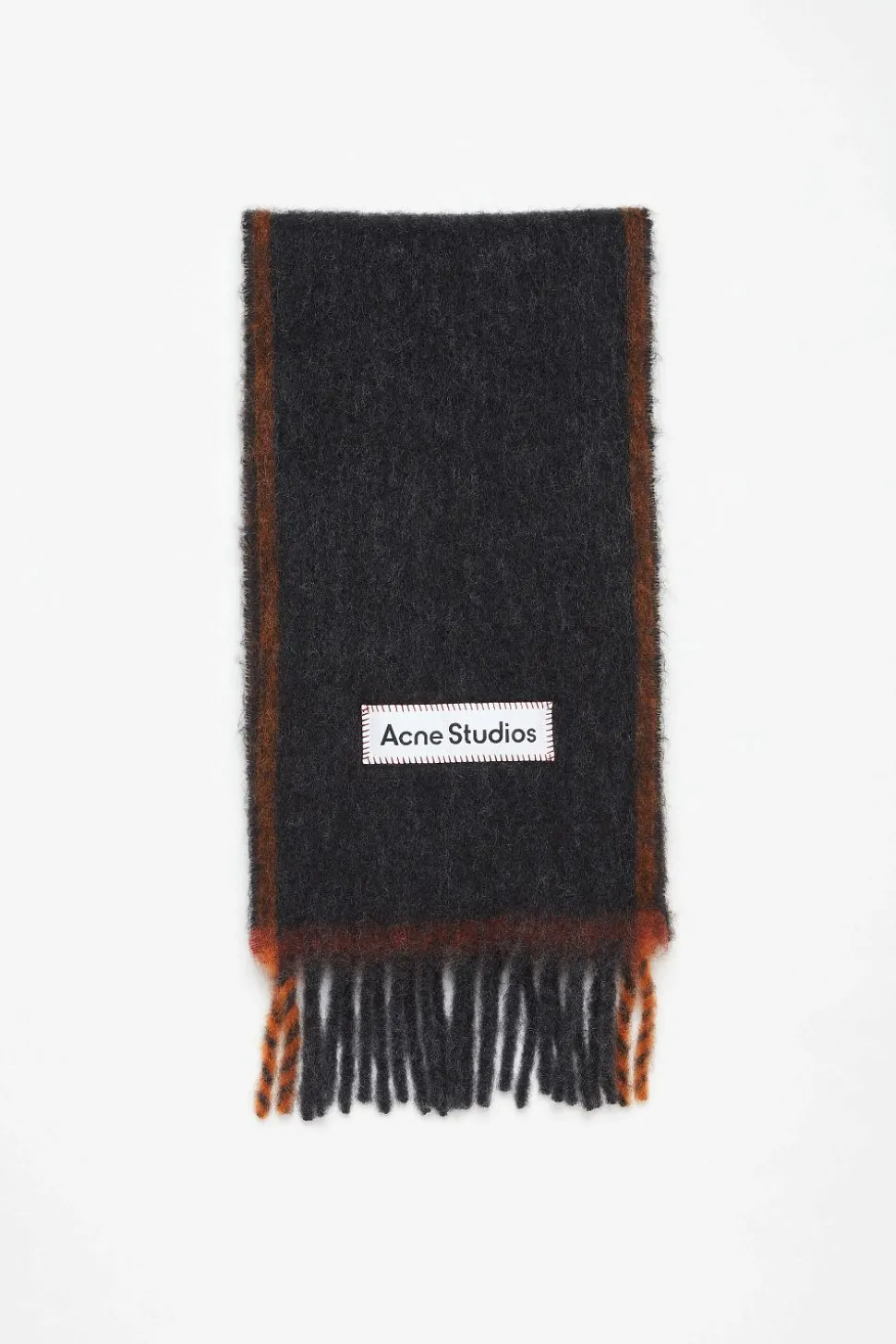 Wool Mohair Scarf Black FN-UX-SCAR000328