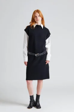 Wool Yak Dress Black