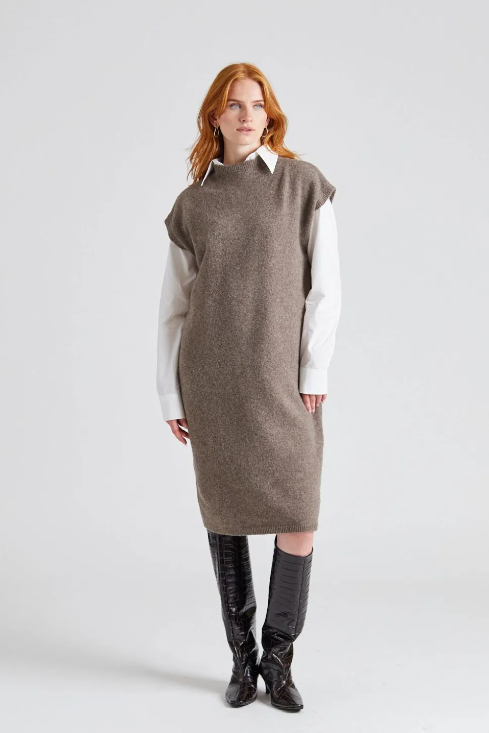 Wool Yak Dress Driftwood