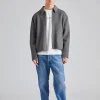Wool Zipper Jacket FN-MN-OUTW000939 Grey Melange