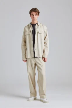 WWAxl Herringbone Shirt Sand Grey