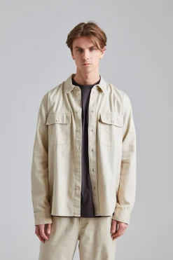WWAxl Herringbone Shirt Sand Grey