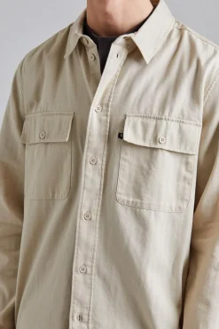 WWAxl Herringbone Shirt Sand Grey