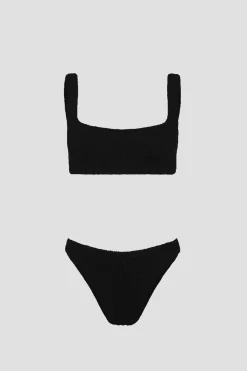 Xandra Bikini Crinkle Black
