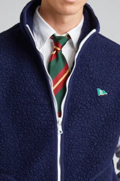 Zip Through Fleece Vest Navy